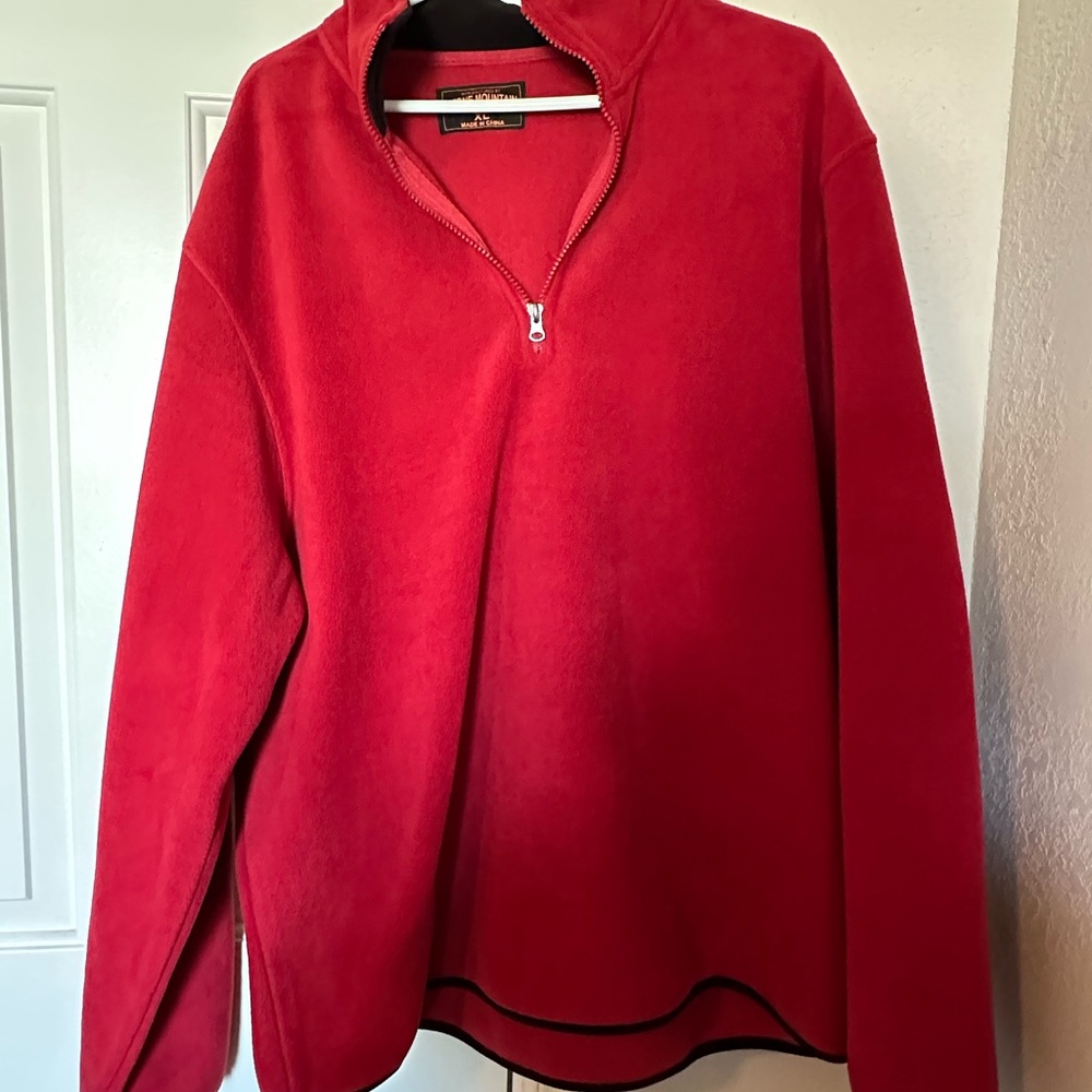 Stone Mountain Accessories Women's Red Half-Zip Sweater